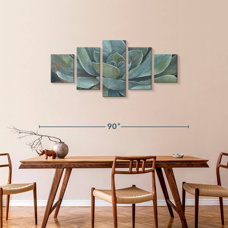 Harnek Rustic Succulent, 34" H x 74" W