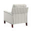Fauteuil inclinable avec garniture cloutée pour le salon