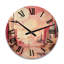 Horloge murale en bois massif Phillipsburg-1953253501