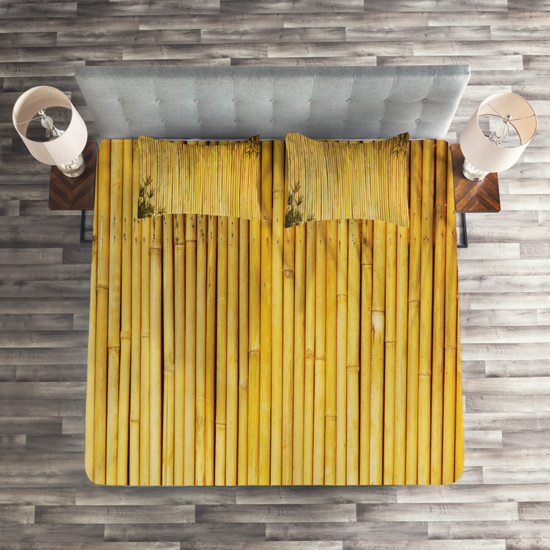 Eclectic Polyester Striped Coverlet, King Bedspread + 2 Shams