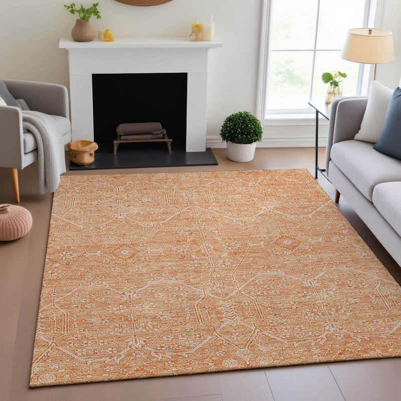 Premium Machine Washable Barry AMF1224 Panel Rug, Rectangle 10' x 14'