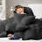 780+ Fill Power Goose Down and Feather Twin Size - Grey All Season Comforter Duvet Insert With Tabs