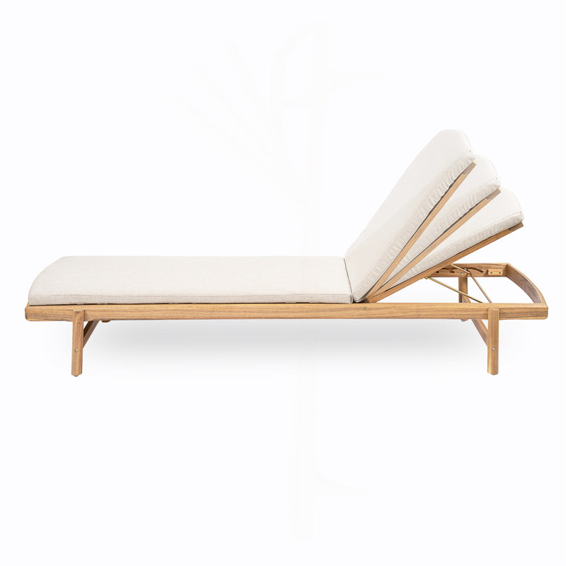 Chaise longue avec coussin Mallacia