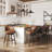Nivelles Swivel Upholstered Faux Leather Counter Stool-837885666-837885670
