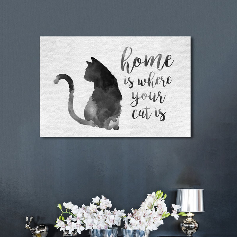 " Cat Is Home ", 36" H x 54" W x 1.5" D
