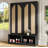 Farmhouse Hall Tree with Rattan Doors, Versatile 4-in-1 Entryway Storage Bench with 6 Hooks & Shoe Cabinet, Mid-Century Walnut Organizer with Hidden Hooks & Shelf for Entryway & Living Room