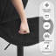 Padroni Upholstered Adjustable Height Counter Stool with Metal Frame-110701328
