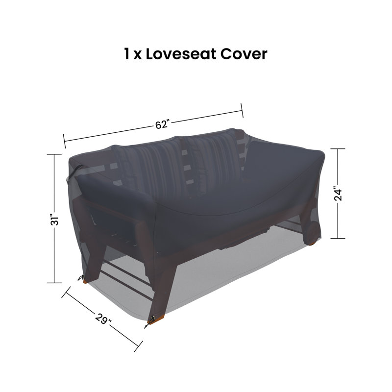 Housse pour lit de jour d'extérieur pliable 75,2 po Acacia