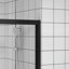 Porte coulissante en verre de style cadre en aluminium noir mat