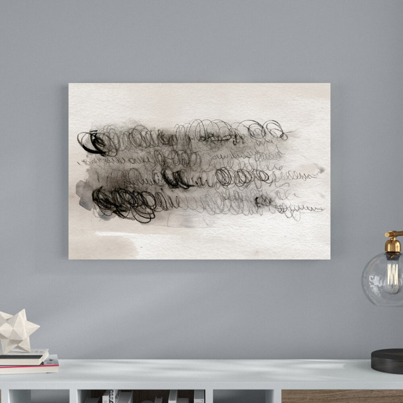 Scribble Abstracts I par Jennifer Paxton Parker - peinture sur toile tendue, H 24 po x l 36 po
