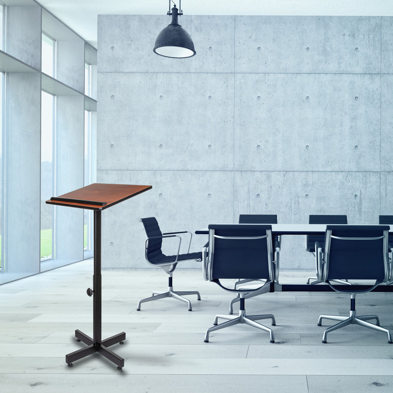 Graham Adaptable Lectern, Cherry, Red Wood