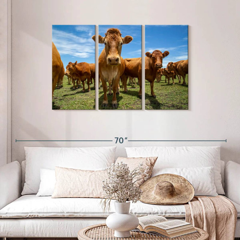 Gathering Beef Cattle, 28" H x 45" W
