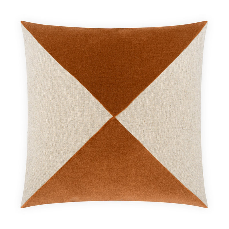 Deveraux Diamond Throw Pillow, Pumpkin