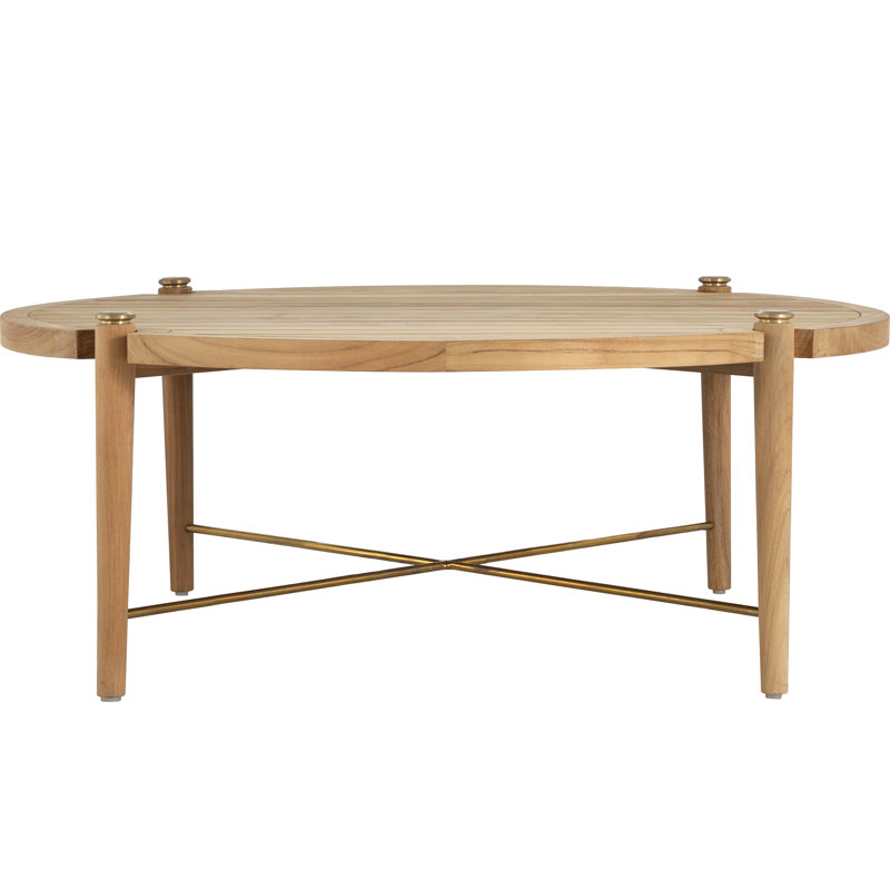 Pacifica Outdoor Round Teak Coffee Table