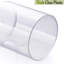 Ensemble de 6 distributeurs de porte-coton-tige en coton, coton-tige, boule, tampons ronds, choix de soie - ensemble de pots d'apothicaire en plastique transparent, rangement pour boîte de bain, organisateur de maquillage pour la coiffeuse