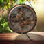 Horloge à engrenages Steampunk, panneaux de vitrail, attrape-soleil pour la décoration de fenêtre-770991573