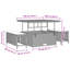 286cm Wide Patio Sofa with Cushions