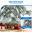 Arbre de Noël illuminé enneigé 6 pi avec lumières Pampas