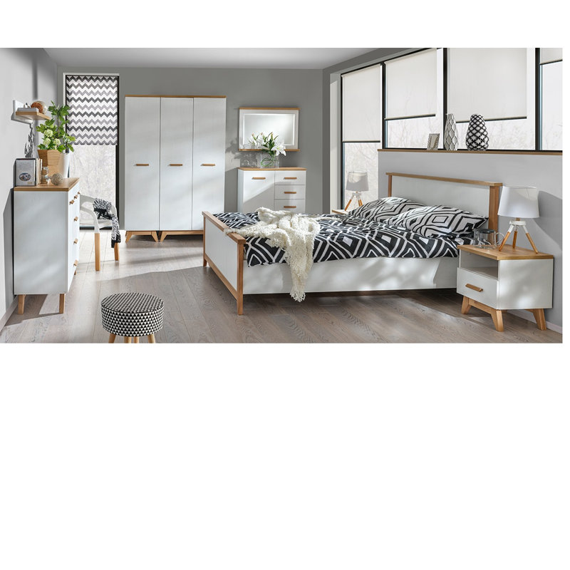 Gennessee Engineered Wood Flat Wall Mirror