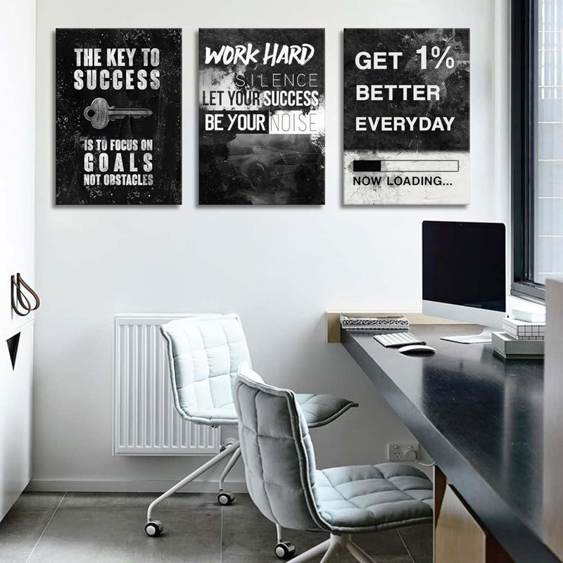 3 Piece Wrapped Canvas Print, 40 cm H x 90 cm W