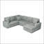 114 " Corduroy U-Shaped Sectional