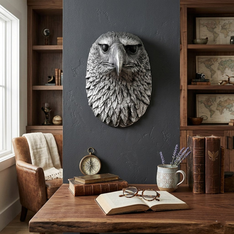 Décoration murale tête d'aigle