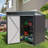 Waterproof Metal Storage Shed - Lockable Door & Side Window for Garden/Patio (Gray)-109510529