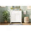 Meuble-lavabo de salle de bain avec lavabo en céramique, 30 po, armoire de rangement avec portes à fermeture en douceur et organisateur de porte-144536099