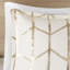 + Édredon métallique doré double / grand - look moderne, microfibre douce, rembourrage, édredon, 2 taies décoratives, coussins brodés, literie froide lavée imprimée pour le fond du lit, style contemporain, non décoratif-120469433-120469428