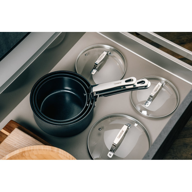 Commichef  3-Piece Cookware Set, Black