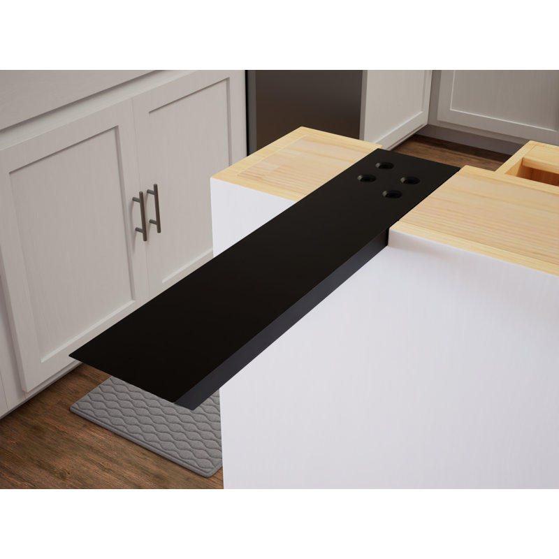 Granite-Compatible Matte Finish Kitchen Countertop Support Bracket 18"
