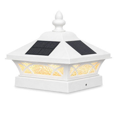 4x4 Coventry Solar Post Cap - White