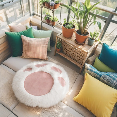Cat Paw Cushion Cute Chair Cushion For Gaming Chair Plush Comfy Office Desk Chair Pillow Lovely Throw Pillows For Home Decor 18 Inch