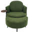 Luxueux fauteuil simple avec repose-pieds en forme de croissant et table d'appoint intégrée, parfait pour les petits salons et les bureaux-781891041