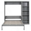 Lit escamotable mural avec tablettes Murphy