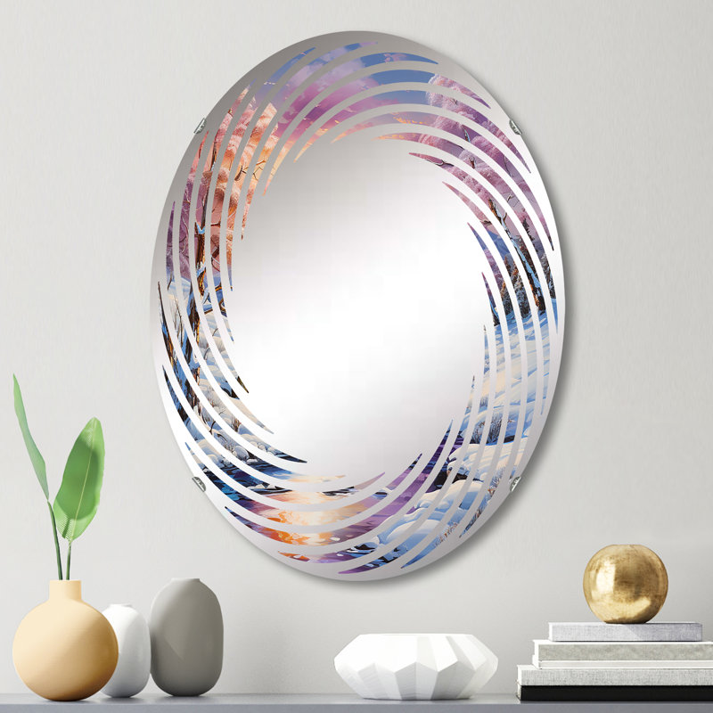 Miroir mural spirale Winter River, L 20 po x H 30 po