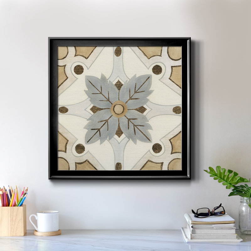 Mattonella II - reproduction d'art sur toile, H 26,5 po x l 26,5 po x P 1,5 po, Noir