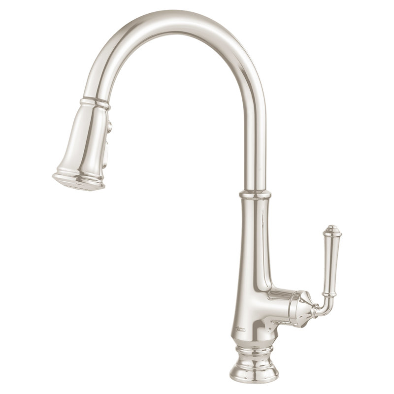 American Standard Delancey Pull Down Kitchen Faucet, Polished Nickel
