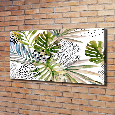 Tropical Leaves - Wrapped Canvas Print