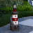 Tryphosa Resin Solar House Water Fountain with LED Light