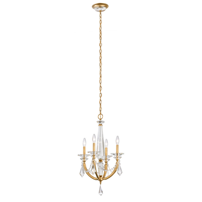 Verona 4 - Light Chandelier, Antique Silver