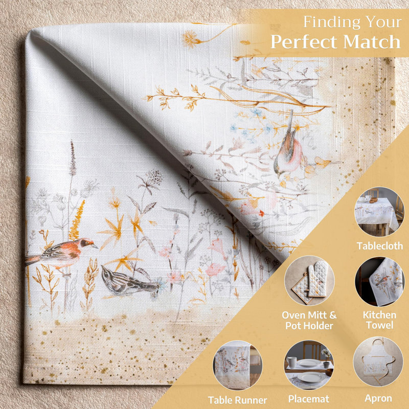 Maison d'Hermine Meadow Florals - Beige 100% Cotton Napkins - 20" x 20"
