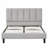 Upholstered Platform Bed, Tufted Headboard(Only Bed)-890478550-890478551