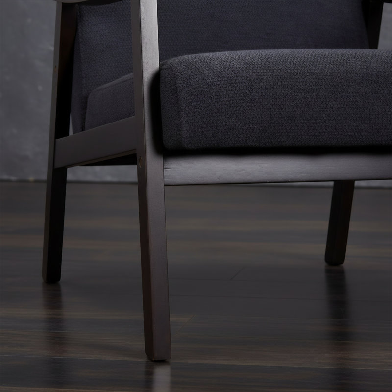 Fauteuil moderne à haut dossier, Noir antique