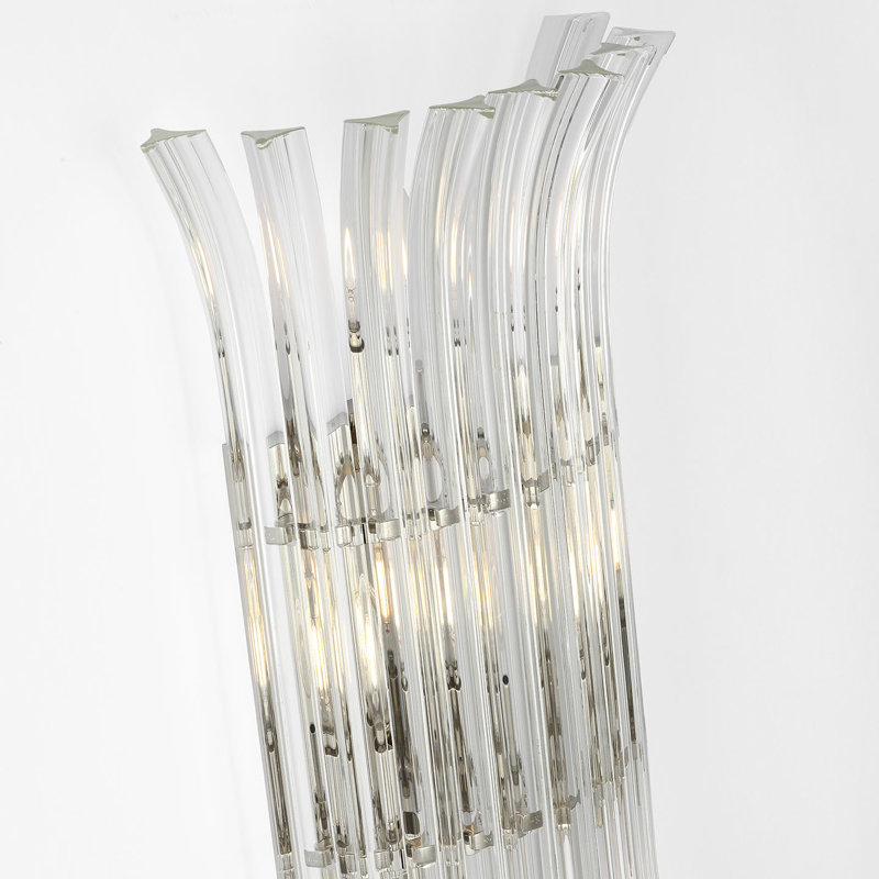 AERIN Rhine 21" Sconce with Crystal, Polished Nickel