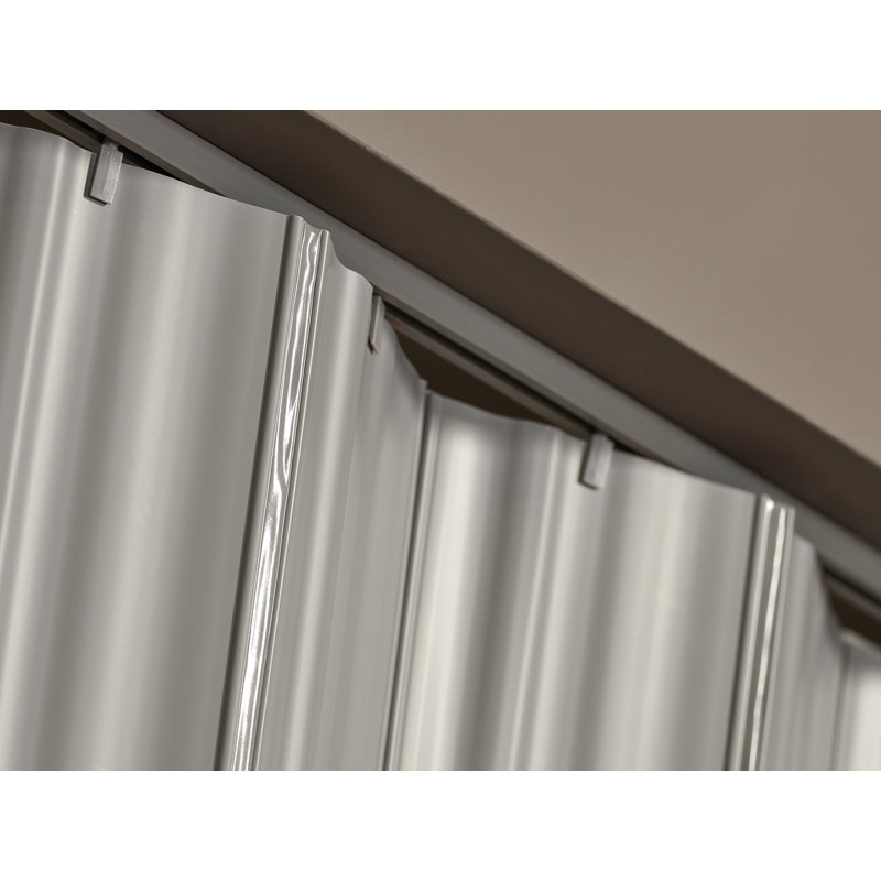 Porte pliante en vinyle Spectrum Dunes, 48 po x 80 po, Gris