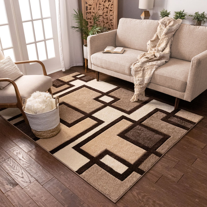 Ruby Geometric Area Rug, Rectangle 280 x 380cm