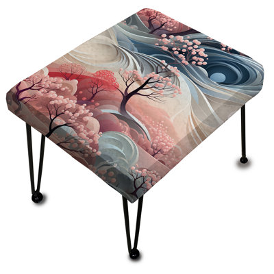 Serene Inner Journey Mediation - Repose-pieds rectangulaire abstrait
