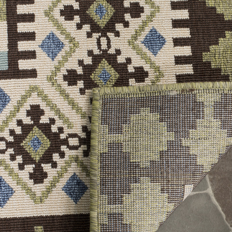 Tapis intérieur / extérieur Northpoint Performance Southwestern, Rectangle 9 pi x 12 pi
