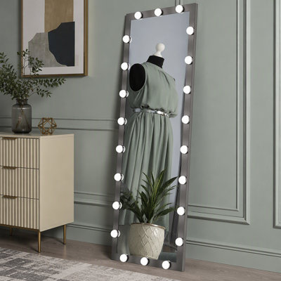 Aluminium Frame Rectangle Freestanding Mirror